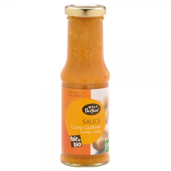 Curry Sauce mit Cashew-Bio-Curry Sauce aus Fairem Handel-Fairer Handel mit Bio-Saucen-Bio-Curry Sauce mit Cashew