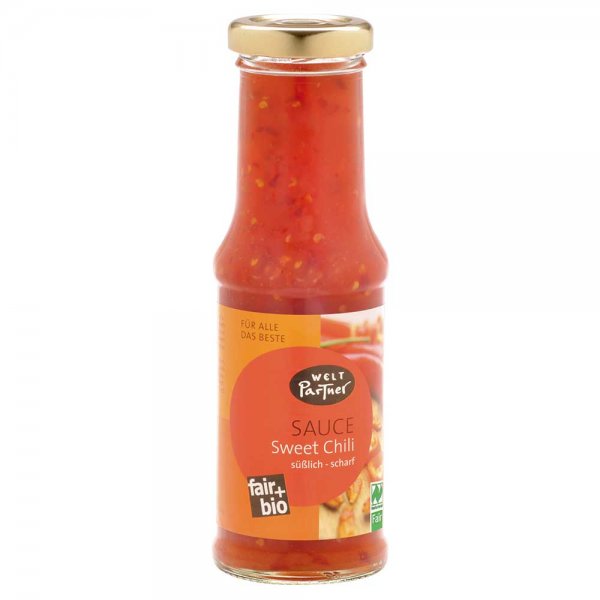 Sweet Chili Sauce-Bio-Chili Sauce, süß aus Fairem Handel-Fairer Handel mit Bio-Saucen-süße Bio-Chili Sauce