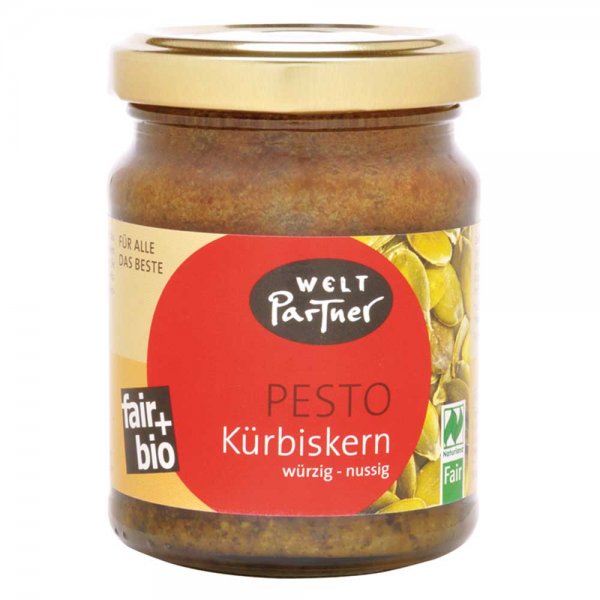 Bio-Pesto, Kürbiskern-veganes Bio-Pesto Kuerbiskern von Canaan Fair Trade-Fairer Handel mit Pesto und Oelen aus Palaestina-Fair Trade Bio-Pesto von Weltpartner